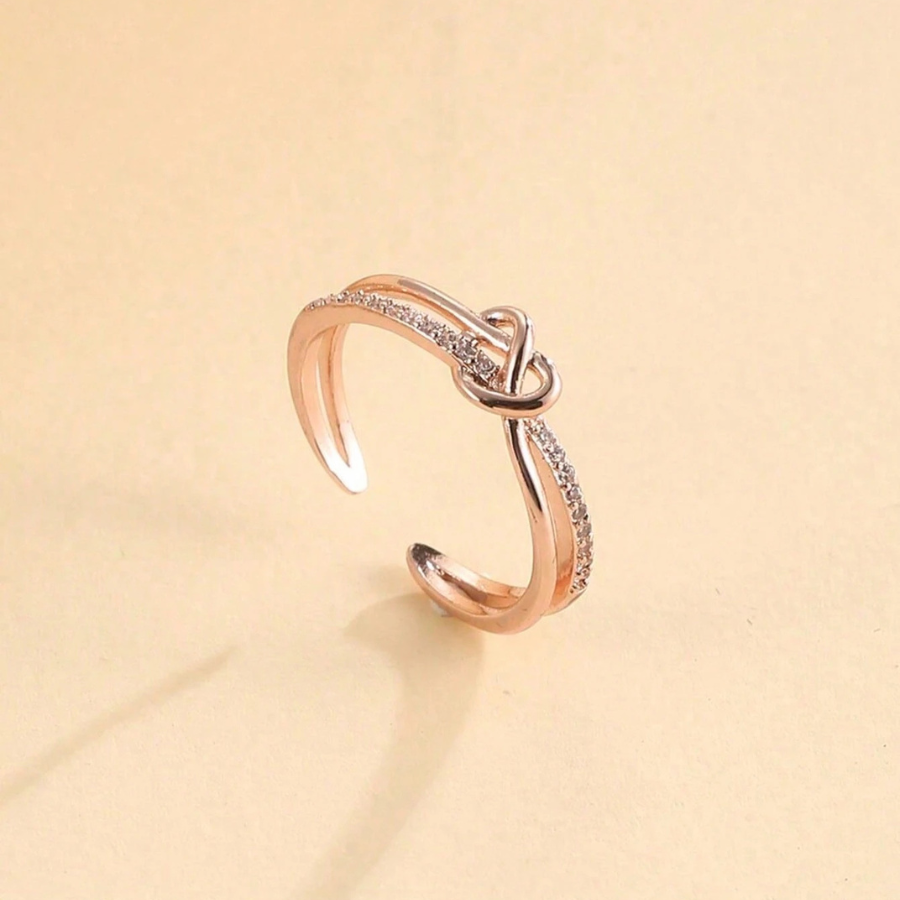 Bague Ajustable "Nœud d'Amour"