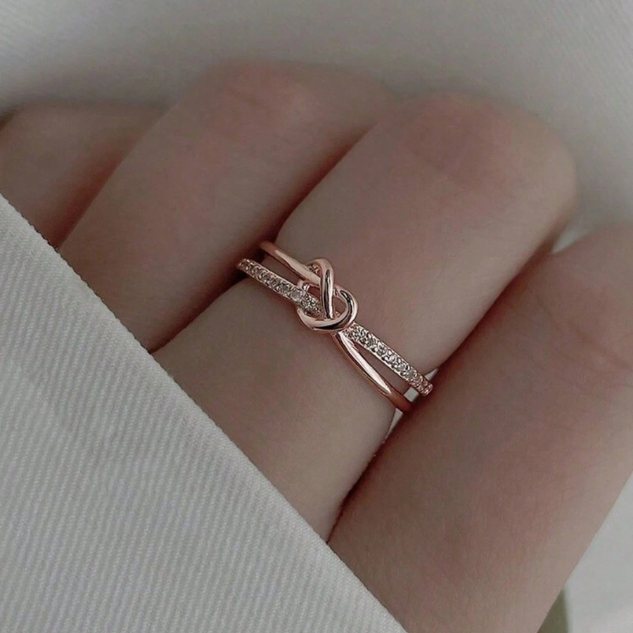 Bague Ajustable "Nœud d'Amour"