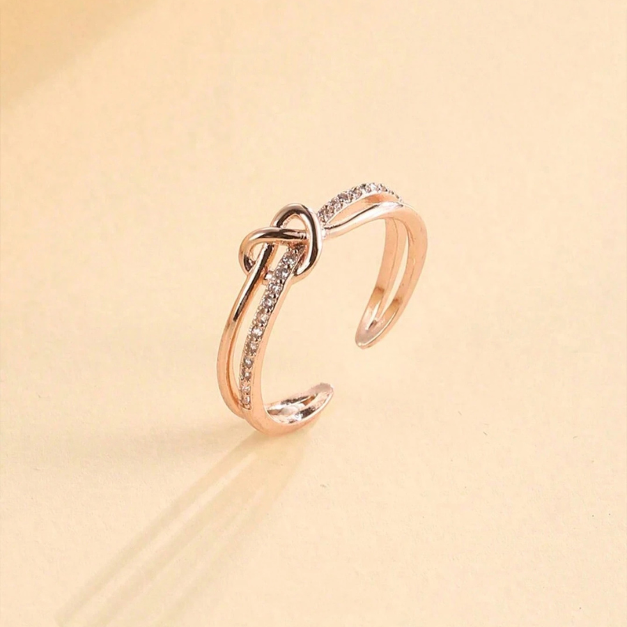 Bague Ajustable "Nœud d'Amour"