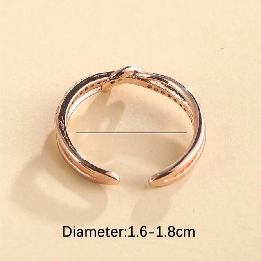 Bague Ajustable "Nœud d'Amour"
